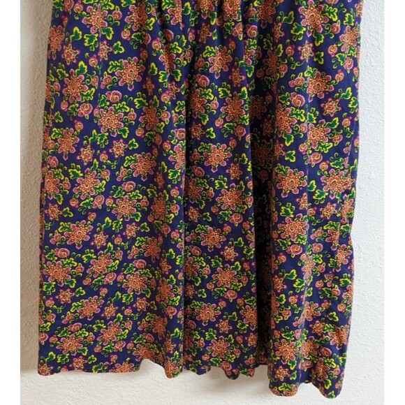 BODEN Women's Purple Floral Puff Sleeve Dress Size 8 Long Multicolor EXCELLENT! - Picture 5 of 11